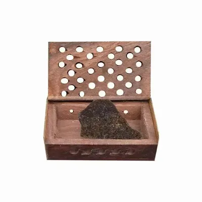 Decorative objects - Set of 3 wooden boxes containing 5g of Pink Amber x3 - ARABESK