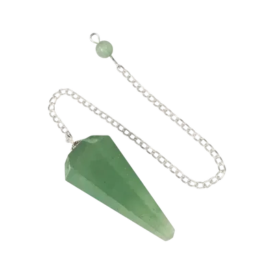 Bijoux - Pendule Aventurine Verte conique 6 faces - ARABESK