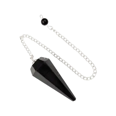 Bijoux - Pendule Tourmaline Noire Conique 6 faces - ARABESK