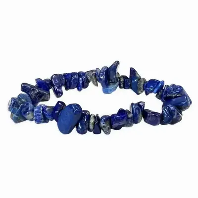 Bracelets - Lapis Lazuli chip bracelet 18cm - ARABESK