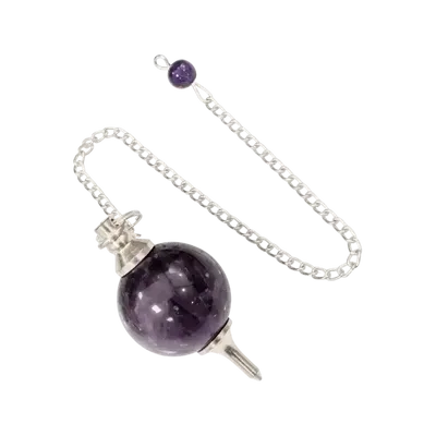 Bijoux - Pendule sphère Améthyste 4cm - ARABESK