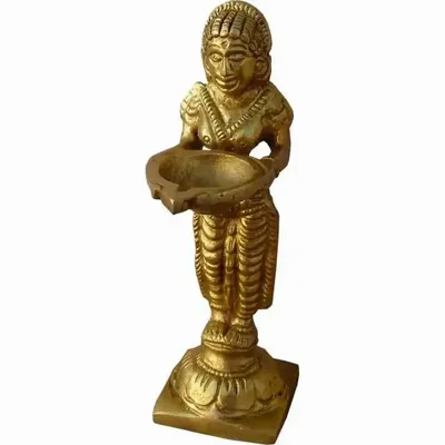 Objets de décoration - Nag Kanya Deepak bougeoir Bronze 13cm - ARABESK