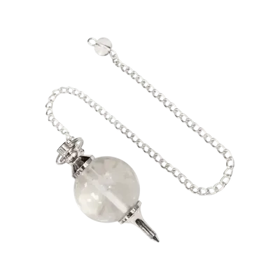 Jewelry - Rock Crystal Sphere Pendulum 4cm - ARABESK