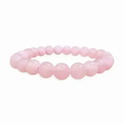 Bracelets - Bracelet Quartz Rose perles 8mm - ARABESK