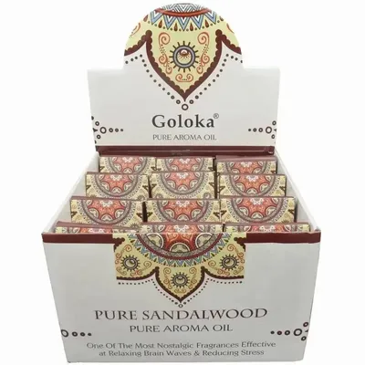 Senteurs - Huile parfumée Goloka Santal 10mL x 12 - ARABESK