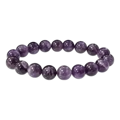 Bracelets - Amethyst bracelet beads 10mm - ARABESK