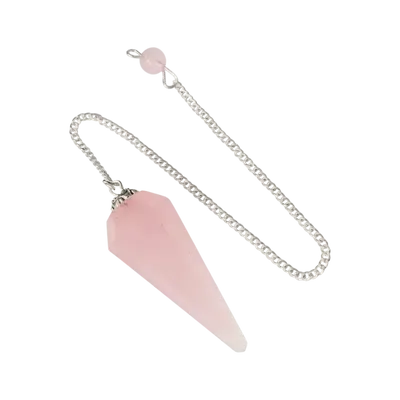 Jewelry - 6-sided Conical Rose Quartz Pendulum - ARABESK
