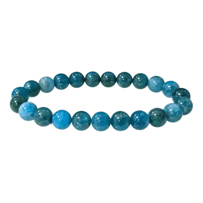 Bracelets - Bracelet Blue Apatite A beads 8-9mm - ARABESK