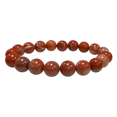 Bracelets - Bracelet Jaspe Rouge perles 10mm - ARABESK