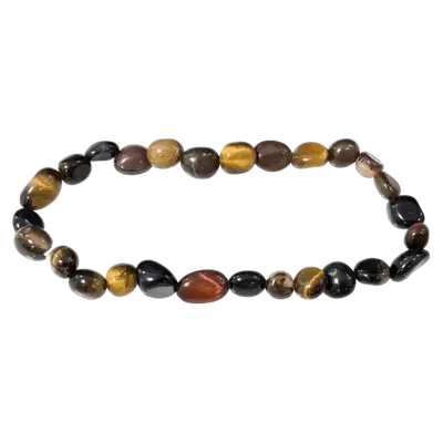 Bracelets - Multi tiger eye A tumbled stones bracelet - ARABESK