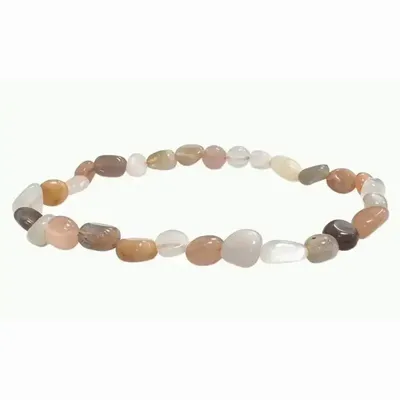 Bracelets - Bracelet Bracelet multicolor moonstone A tumbled stones - ARABESK