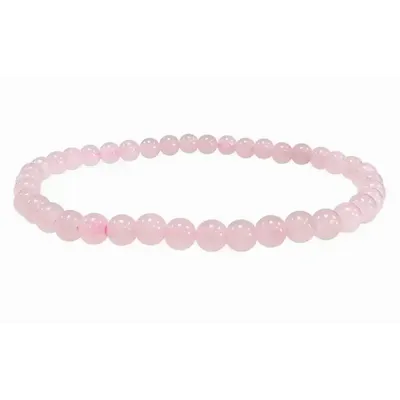Bracelets - Rose quartz bracelet beads 4-5mm - ARABESK