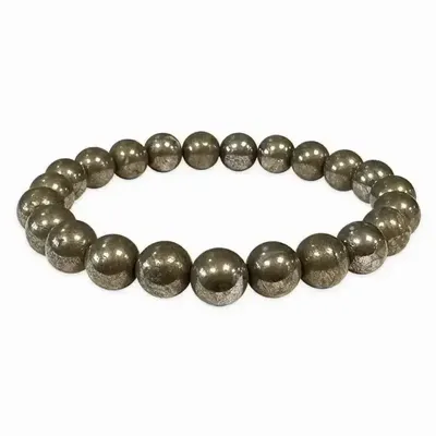 Bracelets - Bracelet Pyrite A perles 8mm - ARABESK