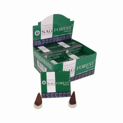 Scents - Vijayshree Golden Nag Forest cones incense - ARABESK