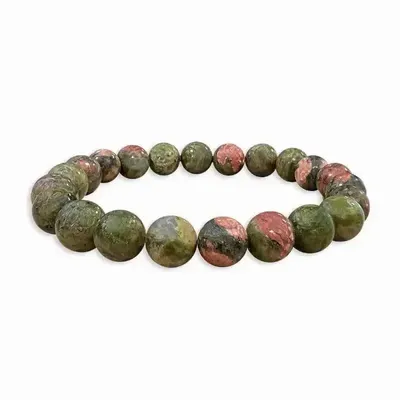 Bracelets - Bracelet Unakite perles 8mm - ARABESK