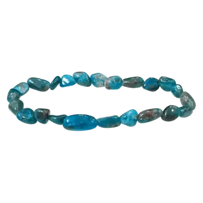 Bracelets - Bracelet Apatite Bleue pierres roulées - ARABESK