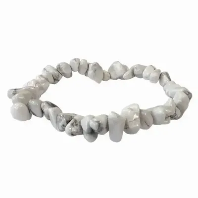 Bracelets - Howlite A chips bracelet 5-8mm 18cm - ARABESK