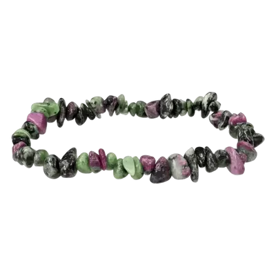 Bracelets - Ruby Zoisite A+ chips bracelet 18cm - ARABESK