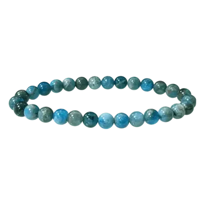 Bracelets - Bracelet Blue Apatite AB beads 6-7mm - ARABESK