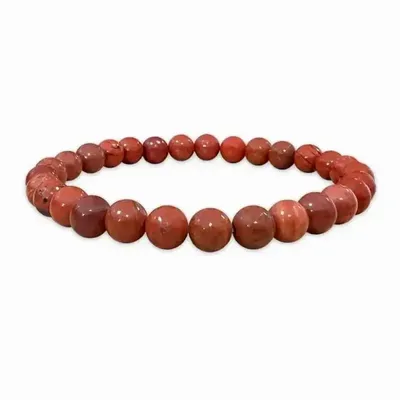 Bracelets - Red Jasper Bracelet A 6-7mm beads - ARABESK