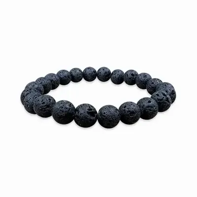 Bracelets - Bracelet pierre de lave perles 8mm - ARABESK