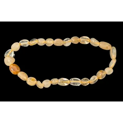 Bracelets - Bracelet Cristal de Roche Rutile A pierres roulées - ARABESK