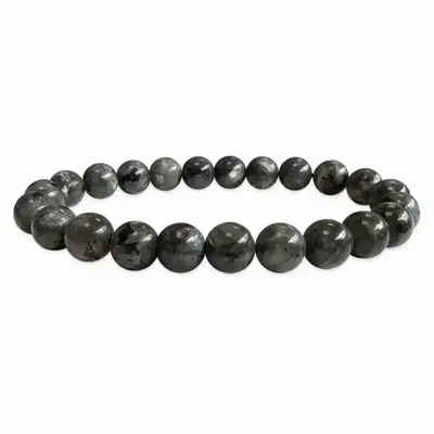 Bracelets - Bracelet Larvikite perles 8mm - ARABESK