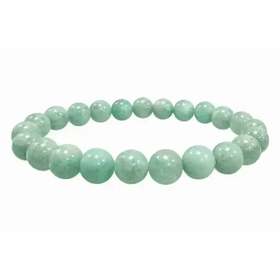 Bracelets - 8mm A pearls Peru Amazonite bracelet - ARABESK