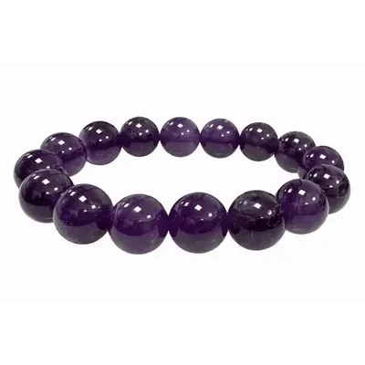 Bracelets - Amethyst 12mm A pearls Bracelet - ARABESK