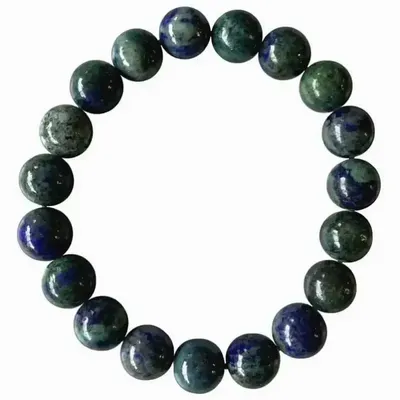 Bracelets - Bracelet Azurite & Malachite perles 10mm - ARABESK