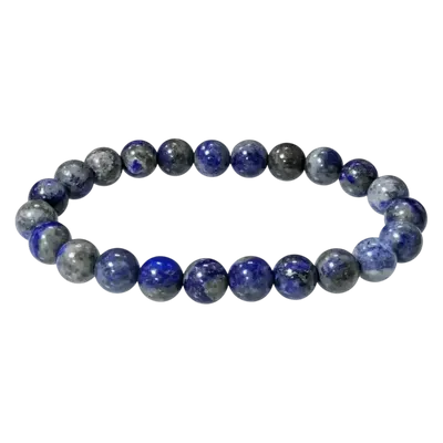 Bracelets - Bracelet Lapis Lazuli AB perles 8-9mm - ARABESK