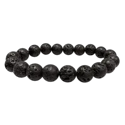 Bracelets - Bracelet pierre de lave perles 10mm - ARABESK