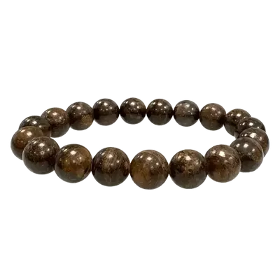 Bracelets - Moss Bronzite 10mm pearls - ARABESK