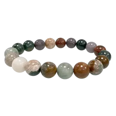 Bracelets - Bracelet Jaspe océan A perles 10mm - ARABESK