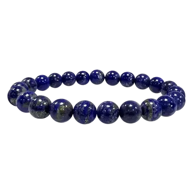 Bracelets - Bracelet Lapis Lazuli AA beads 8-9mm - ARABESK