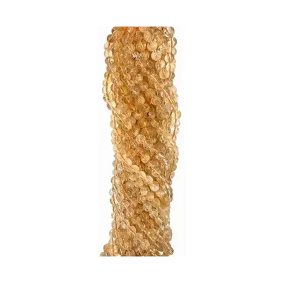 Bijoux - Citrine Naturelle perles 6mm sur fil 40cm - ARABESK