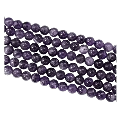 Bijoux - Amethyste A perles 8-9mm sur fil 40cm - ARABESK