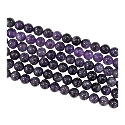 Bijoux - Amethyste A perles 10mm sur fil 40cm - ARABESK