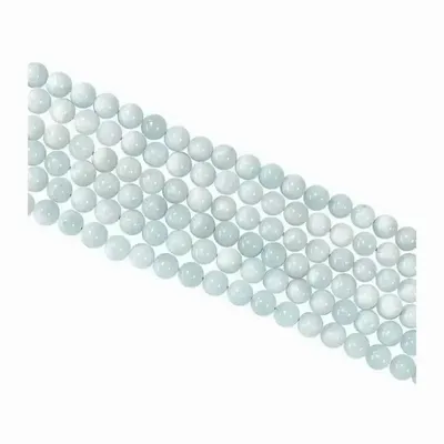 Bijoux - Aigue Marine perles 8mm sur fil 40cm - ARABESK