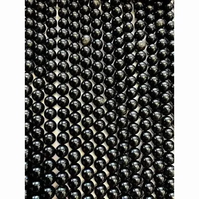 Bijoux - Obsidienne noire A perles 8mm sur fil 40cm - ARABESK