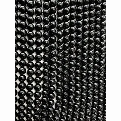 Bijoux - Tourmaline noire A perles 10mm sur fil 40cm - ARABESK