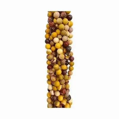 Bijoux - Jaspe Mokaite A perles 8mm sur fil 40cm - ARABESK