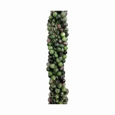 Bijoux - Rubis Zoïsite A perles 10mm sur fil 40cm - ARABESK