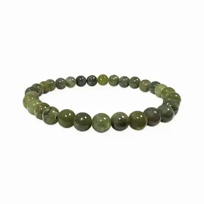 Bracelets - Jade Nephrite A 6mm pearls bracelet - ARABESK