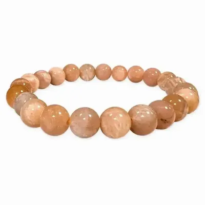 Bracelets - Sunstone Bracelet A 8-9mm Beads - ARABESK