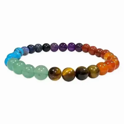 Bracelets - Bracelet 7 chakras perles 6mm - ARABESK