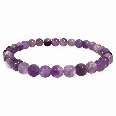 Bracelets - Bracelet Amethyst banded A pearls 6-7mm - ARABESK