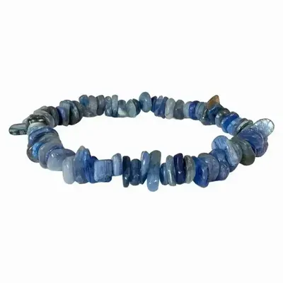 Bracelets - Blue Kyanite AA chips bracelet 18cm - ARABESK