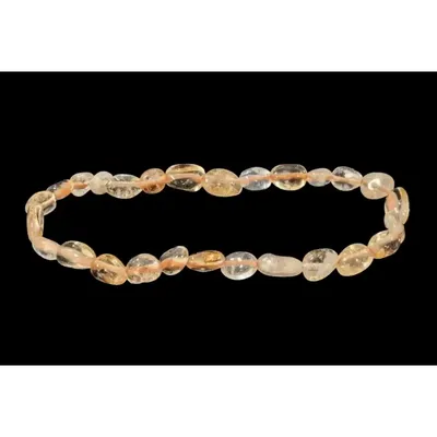 Bracelets - Bracelet Citrine Naturelle A+ pierres roulées - ARABESK