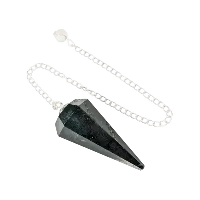 Bijoux - Pendule Pierre de Sang conique 6 faces - ARABESK